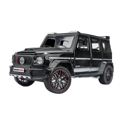 YRXIAO Modellbausatz Auto Maßstab 1:24 für Brabus G800 Legierung Automodell Diecast Auto Sound Licht Liebhaber Sammlung Metall Display Ornamentell Für Wohndekorationen(Black) von YRXIAO