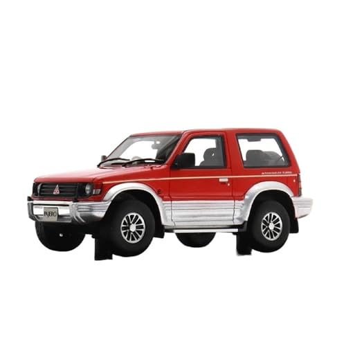 YRXIAO Modellbausatz Auto Maßstab 1:43 für Cras Pajero METALTOP Wide XR-II 1991 Druckguss-Fahrzeuge Sammlerstück Decora Toys Model Home Collection Für Wohndekorationen(Red) von YRXIAO