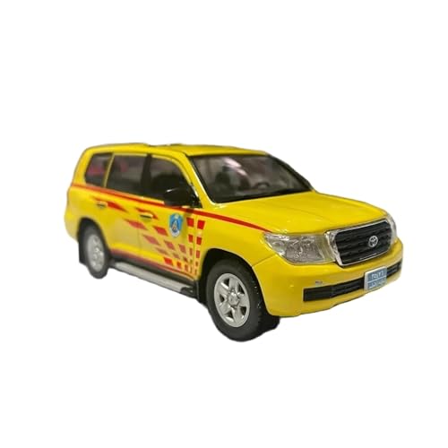 YRXIAO Modellbausatz Auto Maßstab 1:43 für Toyota Land Cruiser Lc200 2009 Legierung Sammlerstück Automodell Spielzeug Urlaub Ornament Souvenir Für Wohndekorationen(Yellow) von YRXIAO