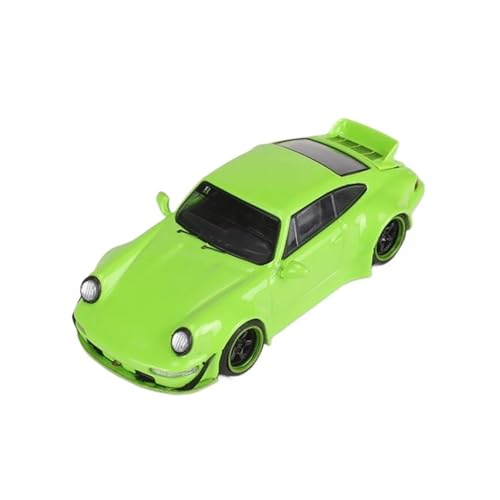 YRXIAO Modellbausatz Auto Maßstab 1:64 Für Porsche 911 964 RWB Druckguss-Automodell Sammlung Dekoration Display Hobby Ornament Automodell Für Wohndekorationen(Green) von YRXIAO