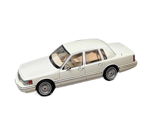 YRXIAO Modellbausatz Auto Modèle De Voiture Lincoln Town Échelle 1/18 En Métal Moulé Sous Pression Collection De Vacances Décoration Artistique Für Wohndekorationen(White) von YRXIAO