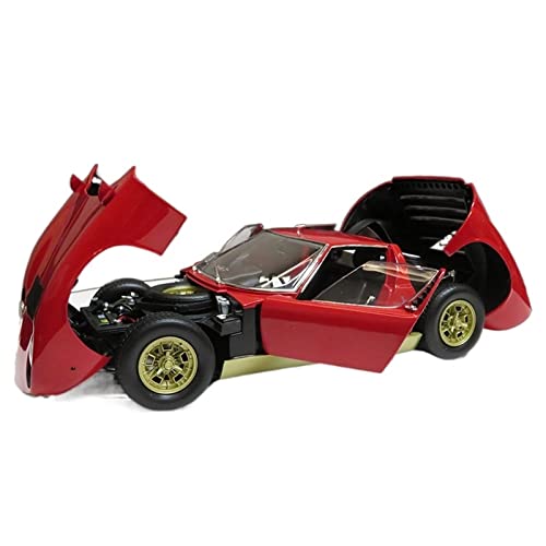 YRXIAO Modellbausatz Auto Passend Für Lamborghini Miura SVR Alloy Full Car Model Limited Edition Simulation Car Model 1 18 Für Wohndekorationen(A) von YRXIAO