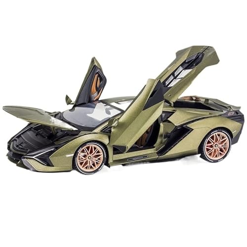 YSAEDATY 1:18 Für FKP 37 Auto Legierung Sportwagen Modell Druckguss Sound Super Racing Lift Heckflügel Kindergeschenk(D) von YSAEDATY