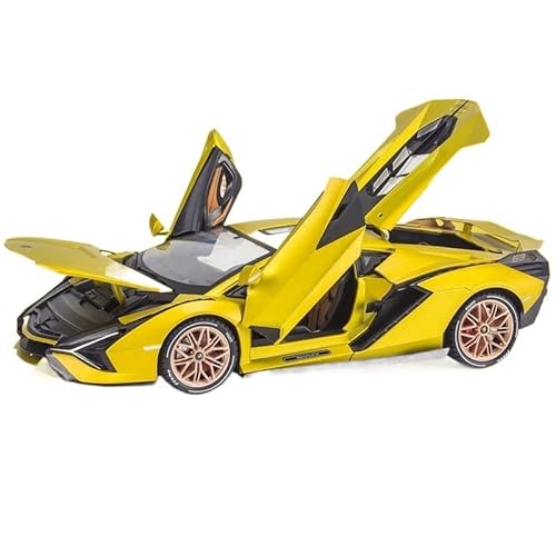 YSAEDATY 1:18 Für FKP 37 Auto Legierung Sportwagen Modell Druckguss Sound Super Racing Lift Heckflügel Kindergeschenk(H) von YSAEDATY