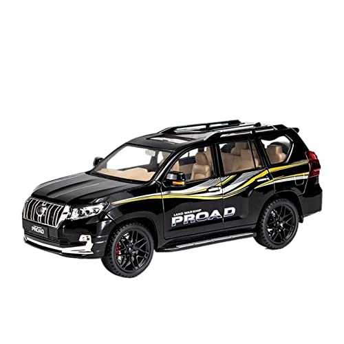 YSAEDATY 1:18 Für Prado Sport SUV Alloy Car Model Mit Pull Back Sound Light Kinder Gift Collection Diecast Model Model von YSAEDATY