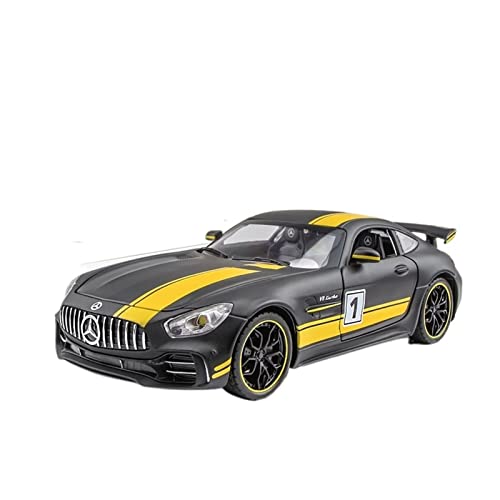 Für: Mercedes-Benz AMG Simulationslegierungsauto 1:24 Modell Sound Und Licht Power Sportwagen Jungenspielzeug(A) von YSAEDATY