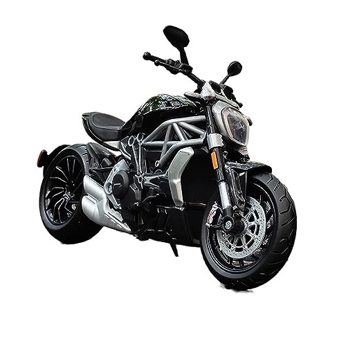 YSAEDATY 1/12 Ducati X Diavel S 2021 Druckguss Motorrad Modell Spielzeugauto Sammlung Stoßdämpfer Geländemotorrad von YSAEDATY