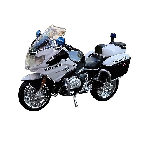 YSAEDATY 1/18 BMW R1200RT Polizeimotorrad Modell Spielzeugauto Serie Automobil Stoßdämpfer Geländemotorrad von YSAEDATY