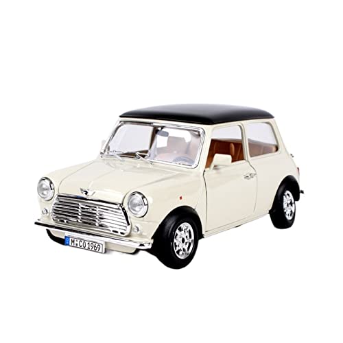 YSAEDATY 1/18 Für BMW Mini 1969 Bubble Car Legierung Retro Automodell Classic Car Modellauto Dekoration Sammlung Geschenk(Mini Cooper (1969)) von YSAEDATY