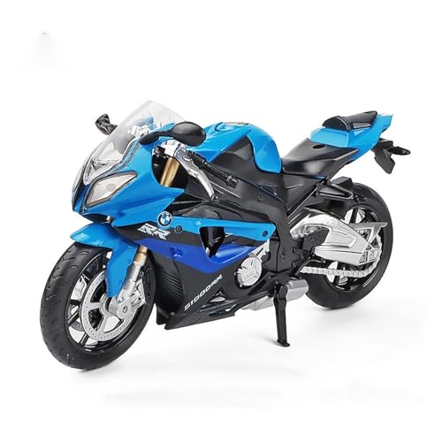 YSAEDATY 1:12 BMW S1000RR Legierung Druckguss Motorrad Modell Spielzeugauto Sammlung Akusto-optisches Offroad-Motorrad von YSAEDATY