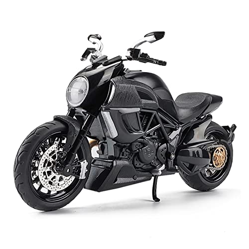 YSAEDATY 1:12 Ducati Diavel Carbon Red Die Casting Vehicle Collection Love Motorradmodell von YSAEDATY