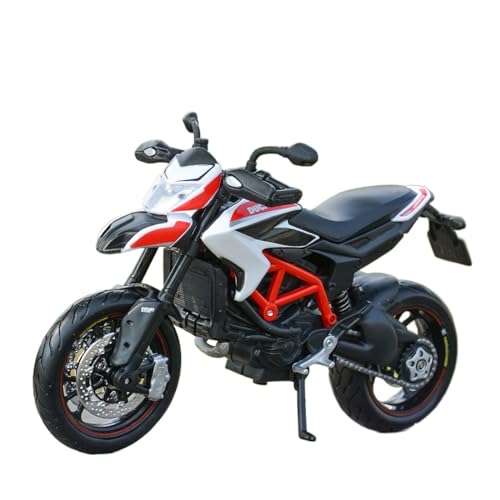 YSAEDATY 1:12 Ducati Hypermotard SP 2013 Alloy Racing Motorrad Modellsimulation Druckguss Metall Motorrad von YSAEDATY