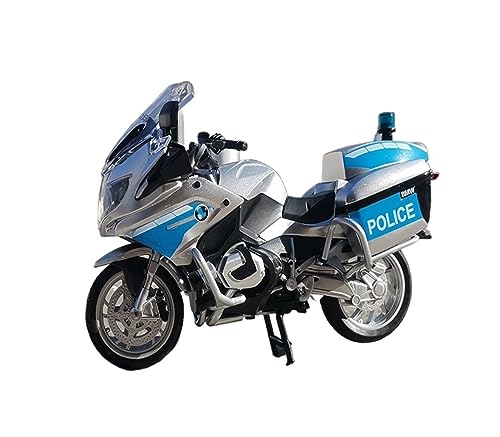 YSAEDATY 1:12 R1250RT-P Polizei-Druckguss-Motorradmodell, Spielzeugreplik Mit Sound Und Licht, Geburtstagsgeschenk von YSAEDATY