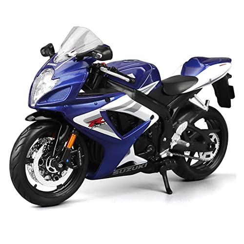 YSAEDATY 1:12 Suzuki GSX-R750 Legierung Druckguss Sportmotorradmodell Praktisches Stoßdämpferspielzeug Kindergeschenk von YSAEDATY