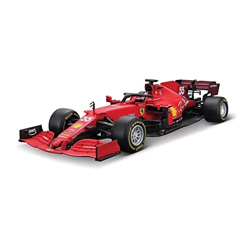 YSAEDATY 1:18 2021 F1 Ferrari SF21 No.55 Carlos Sainz No.16 Charles Leclerc Alloy Car Model Collection model von YSAEDATY