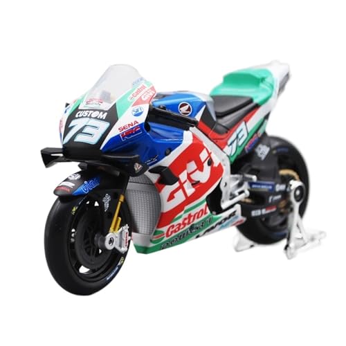 YSAEDATY 1:18 2021 LCR Honda RC213V Moto GP Legierung Rennmotorrad Modell Druckguss Metall Spielzeug Motorrad von YSAEDATY