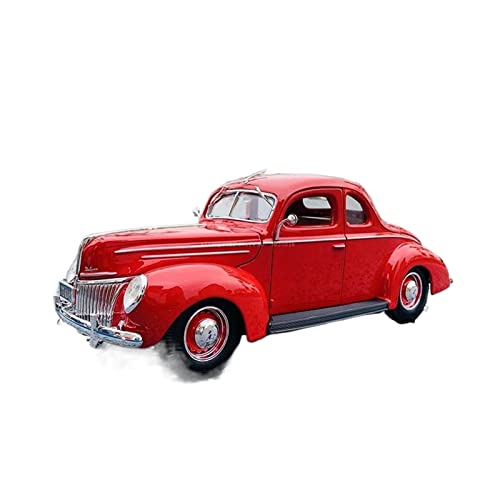 YSAEDATY 1:18 Für 1939 Ford Deluxe Polizeiauto Legierung Retro Automodell Klassisches Auto Modellauto Dekoration Sammlung Geschenk(A) von YSAEDATY