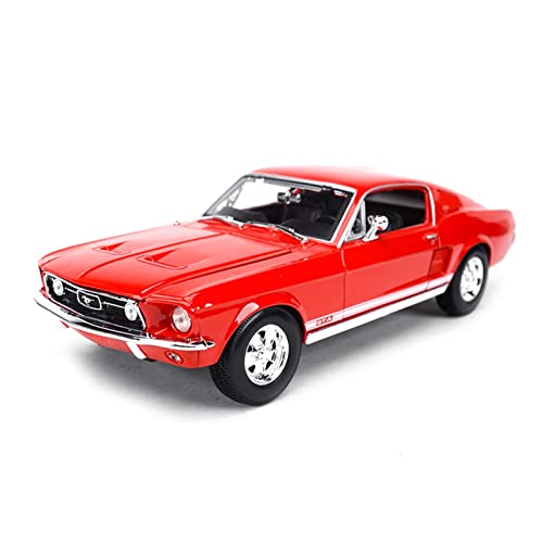 YSAEDATY 1:18 Für 1967 Ford Mustang GTA Fließheck Auto Statische Simulation Die Cast Fahrzeuge Sammlermodell Auto Spielzeug(Red) von YSAEDATY