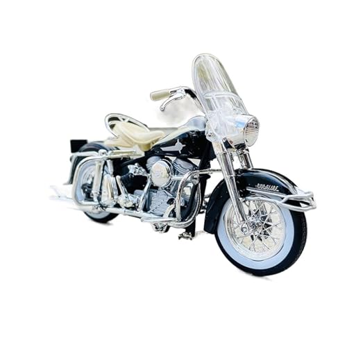 YSAEDATY 1:18 Harley-Davidson Motorrad 1962 FLH Duo Glide Model Alu-Motorradmodell von YSAEDATY