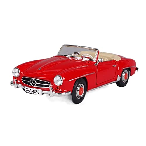 YSAEDATY Für 1:18 1967 Mercedes-Benz 280SE Legierung Retro Auto Modell Klassische Dekoration Sammlung Geschenk(Red) von YSAEDATY