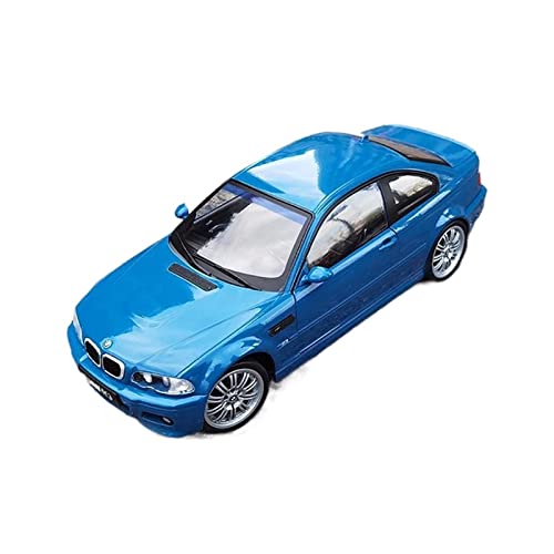 YSAEDATY Für 1:18 BMW BMW E46 M3 Alu-Automodell Automodell Für Freund Geburtstagsgeschenk Druckguss Kinderspielzeug(Blue) von YSAEDATY