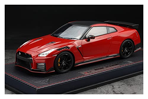 YSAEDATY Für 1:18 Nissan GTR R35 Nismo 2020 Metallic Red Limited Edition Resin Metal Static Automodell Spielzeug Geschenk von YSAEDATY