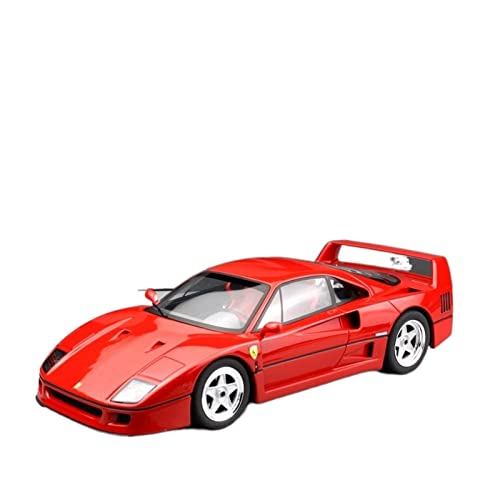 YSAEDATY Für GT 1:18 Ferrari F40 Supersportwagen Sammeln Sie Druckguss-Simulationsharz-Automodellspielzeug(Red) von YSAEDATY