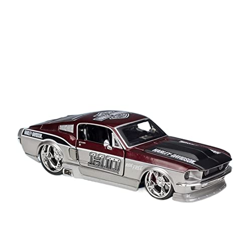 YSAEDATY Für: 1:24 1967 Ford Mustang GT Legierung Automodell Handwerk Ornamente Sammlung Spielzeug Werkzeuge Geschenk(C) von YSAEDATY