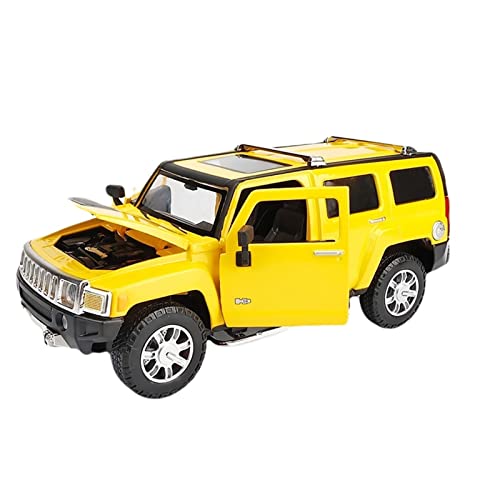 YSAEDATY Für: 1:24 Hochsimulationslegierung Hummer H3 Offroad-Sound Und Leichtes Spielzeugautomodell Mit Offener Tür(C) von YSAEDATY