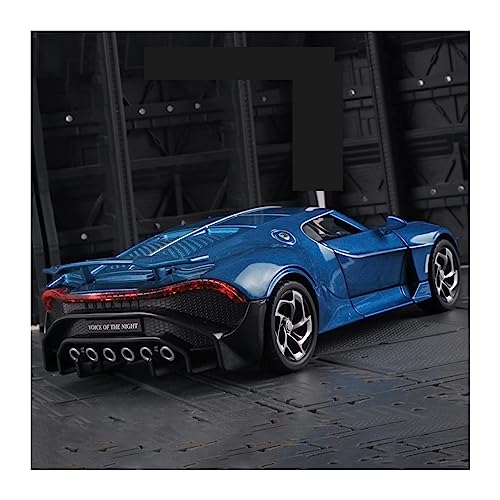 YSAEDATY Für: Bugatti Lavoiturenoire Black Dragon Supercar 1:24 Legierung Auto Metall Modellauto Sound Und Licht(B) von YSAEDATY