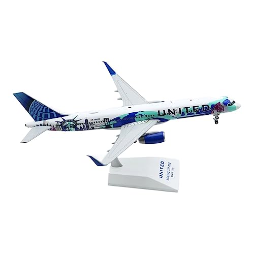 YSAEDATY Für: Druckguss-Modellflugzeug der United Airlines B757-200 N14102 im Maßstab 1:200 von YSAEDATY