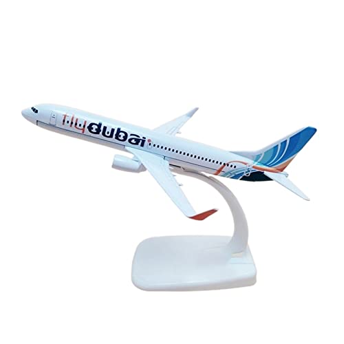 YSAEDATY Für:Emirates Flydubai Boeing B737 Flugzeugmodell, Flugzeugmodell aus Metalldruckguss im Maßstab 1:400 von YSAEDATY
