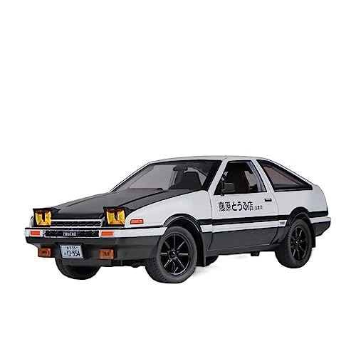 YSAEDATY for 1/20 Initial D Toyota AE86 Auto Legierung Simulation Sound Und Licht Zurückziehen Metall(A) von YSAEDATY