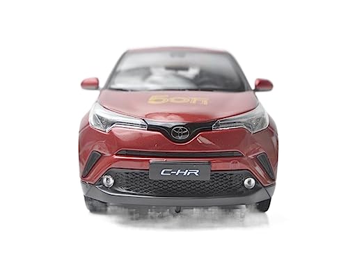 YSAEDATY for 1:18 Druckgussmodell for Toyota C-HR 2017, Vollrotes Auto, Miniatur-Sammelgeschenk von YSAEDATY