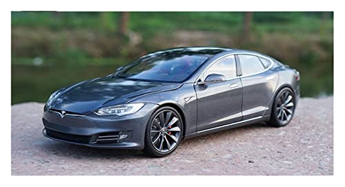 YSAEDATY for Original Factory Authentic 1/18 TESLA MODEL S P100D Druckguss-Automodell Zur Sammlung(Metallic) von YSAEDATY