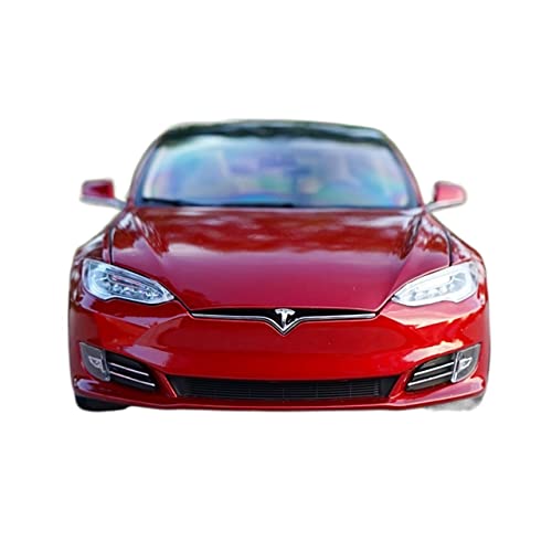 YSAEDATY for Original Factory Authentic 1/18 TESLA MODEL S P100D Druckguss-Automodell Zur Sammlung(Red) von YSAEDATY