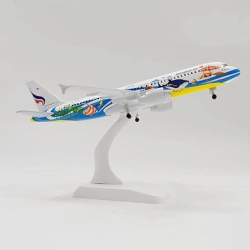 YSAEDATY for: 20 cm 1:300 Scale Airbus A320 Neo Bankok Airline Aircraft Die Cast Alloy Model Toy von YSAEDATY