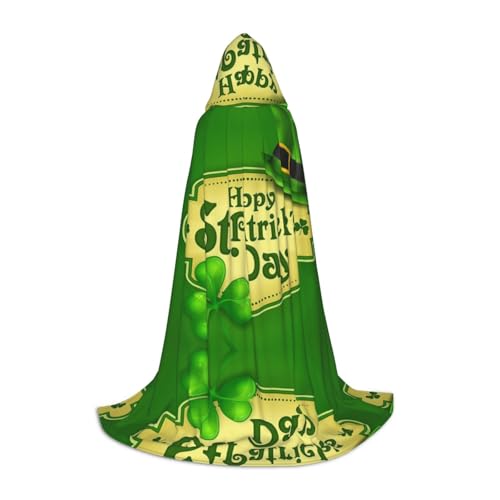 YSZJZLYE Kapuzenumhang mit Aufdruck "Happy St. Patrick's Day", für Teenager, modisches Druckdesign für einen stilvollen Look von YSZJZLYE