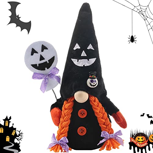 Halloween Gesichtslose Plüsch - Hexenmützen Plüschpuppe Nisse Skandinavian Tischdekoration - Hexenhut Elf Holding Geist Zeichen Halloween Tischdekorationen Geschenke Oberflächenlackierung von YTGER