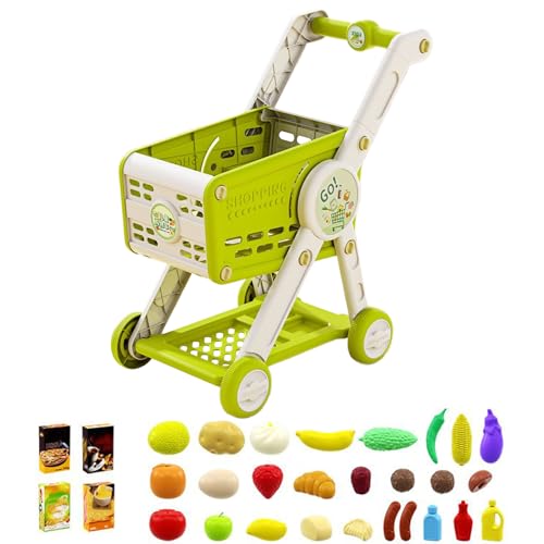 Baby Einkaufswagen Spielzeug - Rollenspiel Einkaufswagen,Lernspielzeug Für Mädchen Ab 1 Jahr Zum Rollenspiel Im Supermarkt Und Puppenhaus Baby Einkaufswagen Spielzeug - Rollenspiel Einkaufswagen,Lernspielzeug Für Mädchen Ab 1 Jahr Zum Rollenspiel Im Supermarkt Und Puppenhaus von YTGOCN