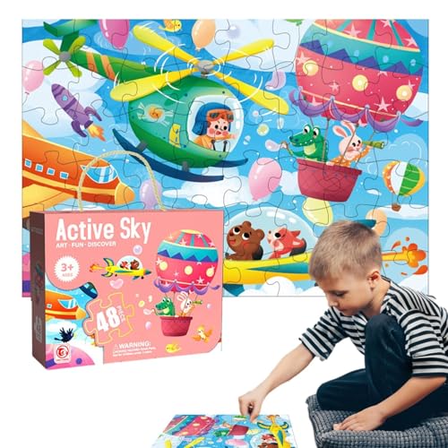 Rätsel für Vorschule, Puzzle Rätsel für Kinder,Reiseverfahren Rätsel Spielzeug - Hirnteaser für Kinder, Lernaktivitäten, Osterkorb Stuffers von YTGOCN