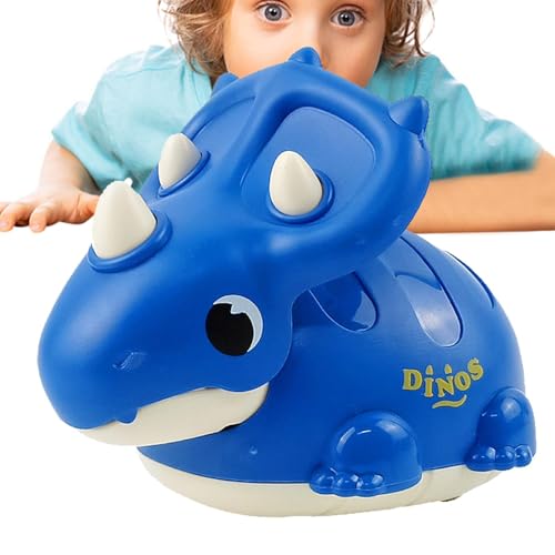 YTGOCN Drücken Sie Dinosaurier-Spielzeug, Dinosaurier-Pull-Auto, Niedlicher Triceratosaurier Press Go Toys, Tierisches Press-and-Go-Spielzeug, Dinosaurier-Spielzeug Kinder, Klas von YTGOCN