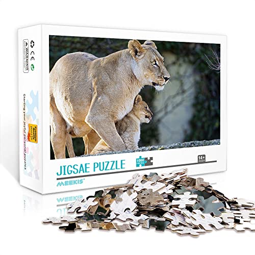 1000 Teile Mini-Puzzle für Erwachsene Löwe Klassisches Puzzle Familienspiel Puzzle Geschenk (38x26cm Kartonpuzzle) Puzzle für Erwachsene und Kinder von YTLIUYUANDE