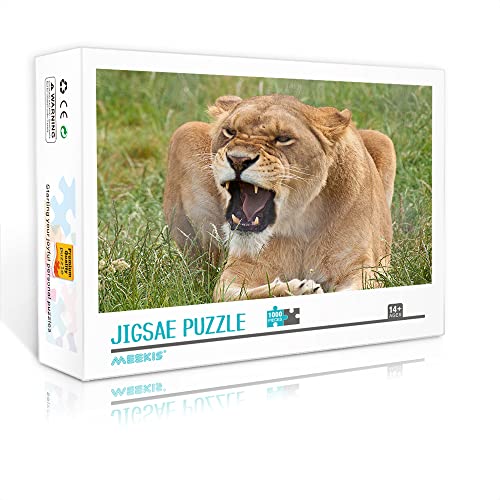 1000 Teile Mini-Puzzle für Erwachsene Löwe Klassisches Puzzle Jigsaw-Künstler-Heimdekoration (Papppuzzle 38x26cm) Puzzles für Erwachsene und Kinder von YTLIUYUANDE