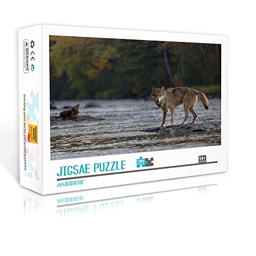 1000 Teile Mini-Puzzle für Erwachsene Wolf Klassisches Puzzle Herausforderung Spiel Unterhaltung Spielzeug Geschenk (Papppuzzle 38 x 26 cm) Puzzles für Erwachsene und Kinder von YTLIUYUANDE