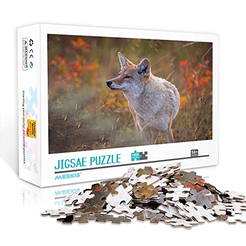 1000 Teile Minipuzzle für Erwachsene Coyote klassisches Puzzle DIY Spielzeuggeschenk klassisches Spielpuzzle (Kartonpuzzle 38x26cm) Puzzle für Erwachsene 1000 Teile von YTLIUYUANDE