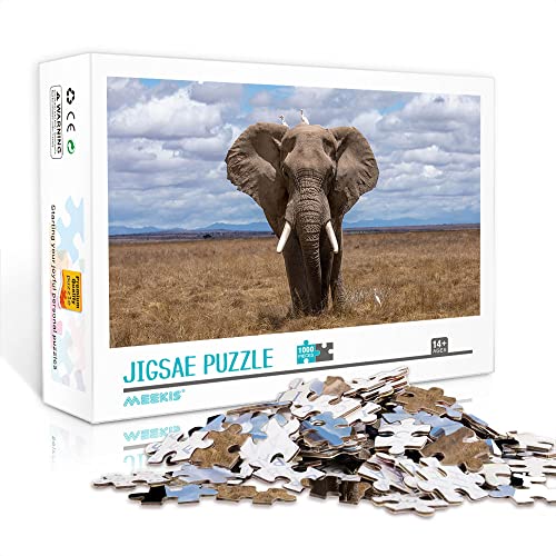 1000 Teile Minipuzzle für Erwachsene Elefant Klassisches Puzzle Familienspiel Puzzle Geschenk (Papppuzzle 38x26cm) Puzzle für Erwachsene 1000 Teile von YTLIUYUANDE