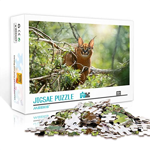 Mini Puzzle für Erwachsene 1000 Teile Caracal Set Puzzle Spiel Spielzeug Zuhause Reise Geschenk (38x26cm Kartonpuzzle) Puzzles für Erwachsene und Kinder von YTLIUYUANDE