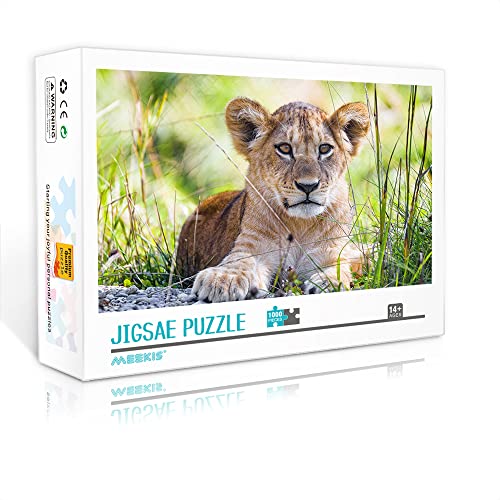 Mini Puzzle für Erwachsene 1000 Teile Tiger Set Puzzle Dekompressionsspielzeug Geschenk für Kinder (38x26cm Kartonpuzzle) Puzzles für Erwachsene und Kinder von YTLIUYUANDE