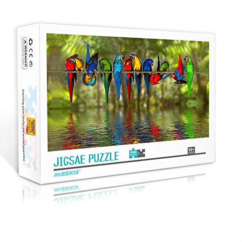 Mini-Puzzle für Erwachsene 1000-teiliges Ara-Puzzle-Set Familienspiel Dekompressionspuzzle (38 x 26 cm Kartonpuzzle) Puzzles für Erwachsene und Kinder von YTLIUYUANDE